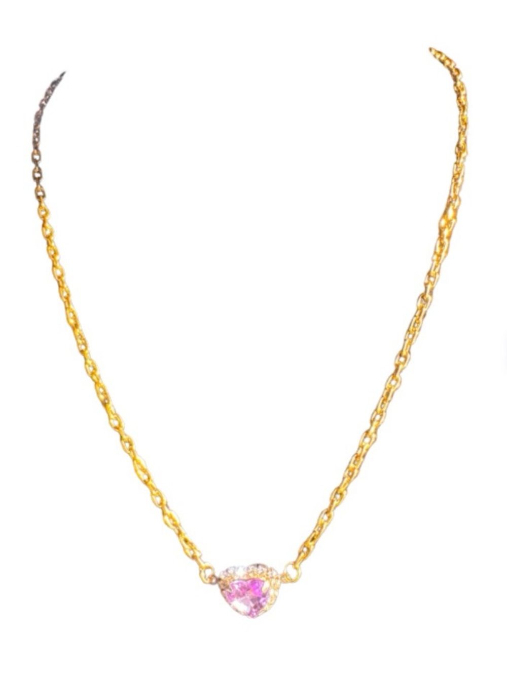 Handmade Purple Heart with Rhinestone - Picture 2 of 4